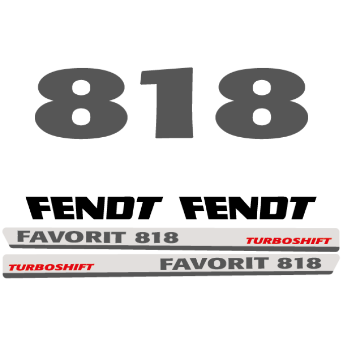 Stickerset Fendt 818 Favorit Turboshift